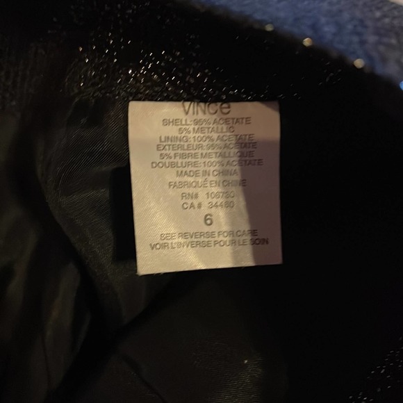 Vince. Black Glitter Accent  short Skirt size 6 - Picture 7 of 15